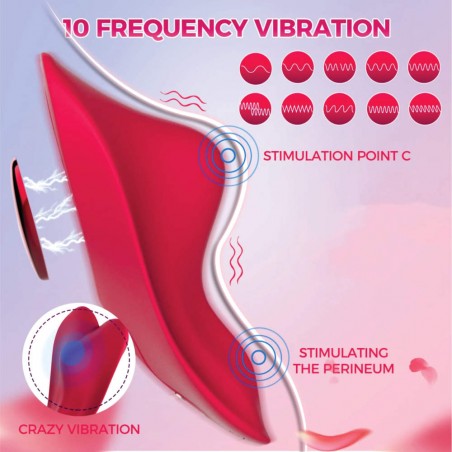 Vibrador De Calcinha Coralina Com Controle no APP - Controle Pela Internet
