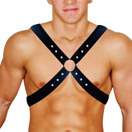 Arreio Colete X Harnes Arnes Gladiador Fetish CouroEco Ruthless Colecction