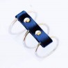 Anel Tripla Argola Metal Peniana Ruthless Collection