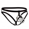 Cueca Aberta Com Duplo Anel Metálico Sexy Jockstrap Especial Ousada Picante