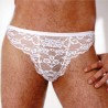 Cueca Renda Sexy Especial Ousada Regulável Branca Picante