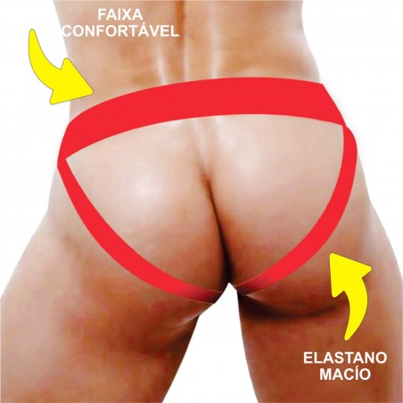 Cueca Jockstrap Classic Fashion Ousada Confortável
