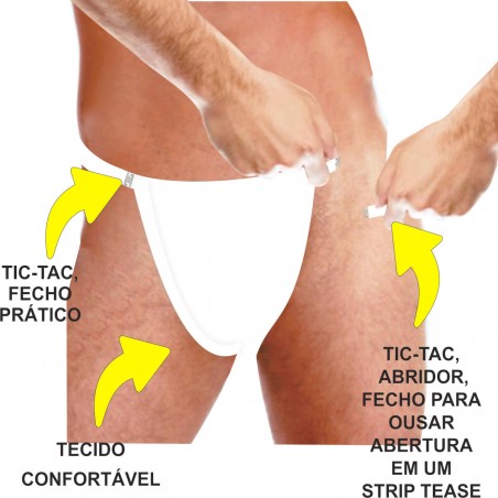 Cueca Strip-Tease Sexy Especial Tic-Tac Ousada Picante