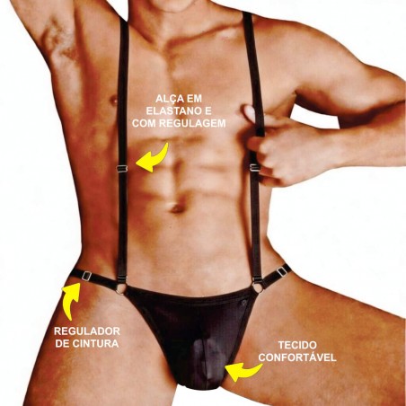 Cueca Suspensório Sexy Especial Fashion Ousada Picante
