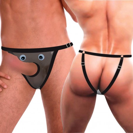 Cueca Destaque Pauzão Sexy Jockstrap Especial StrapOn Ousada Divertida Picante