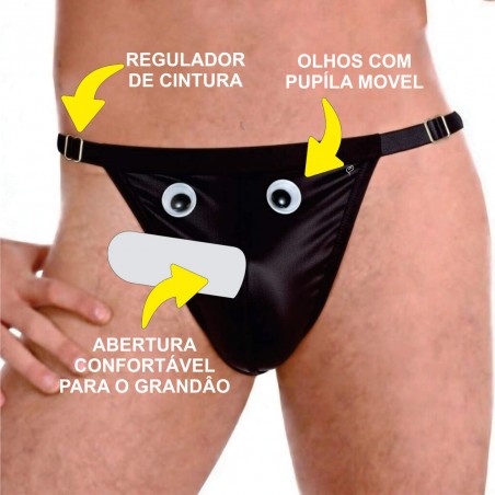 Cueca Destaque Pauzão Sexy Jockstrap Especial StrapOn Ousada Divertida Picante