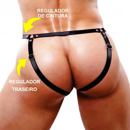 Cueca Destaque Pauzão Sexy Jockstrap Especial StrapOn Ousada Divertida Picante