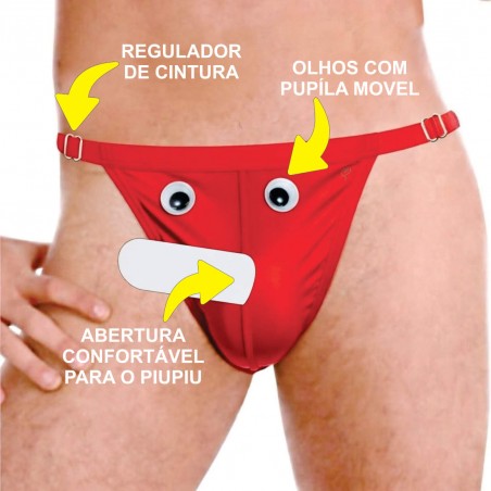 Cueca Destaque Pauzão Sexy Jockstrap Especial StrapOn Ousada Divertida Picante