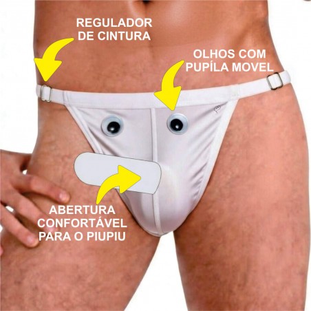 Cueca Destaque Pauzão Sexy Jockstrap Especial StrapOn Ousada Divertida Picante