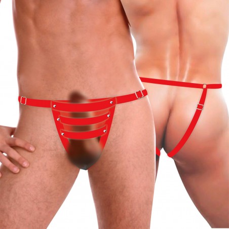 Cueca Sexy Gaiola Jockstrap Especial Ousada Picante Vermelha Paixão