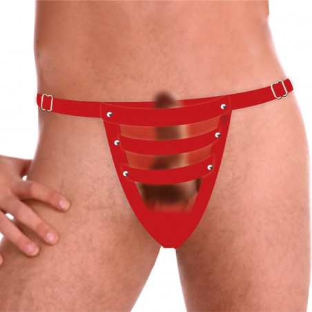 Cueca Sexy Gaiola Jockstrap Especial Ousada Picante Vermelha Paixão