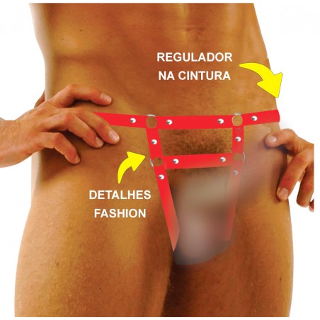 Cueca Sexy Especial Aberta Ousada Picante Vermelho Paixão