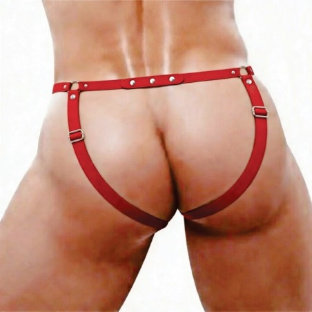 Cueca Sexy Jockstrap Especial Aberta Ousada Vermelha Paixão Picante