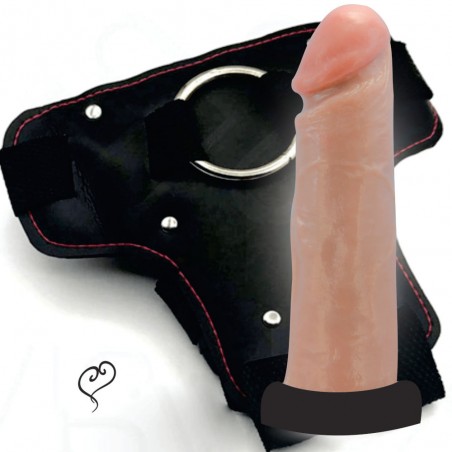 InNamorata Sex Night - Pênis com Vibração Natural e Cinta - Strap On Maxx