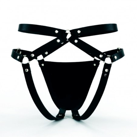 Cueca Sexy Estrutural Especial Jockstrap Ousada Preta Picante