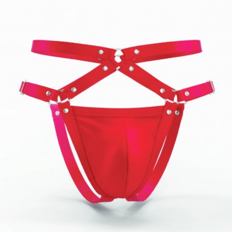 Cueca Sexy Estrutural Especial Jockstrap Ousada Vermelho Paixão Picante