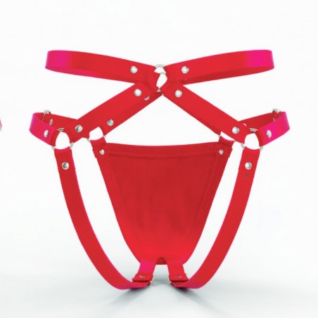 Cueca Sexy Estrutural Especial Jockstrap Ousada Vermelho Paixão Picante