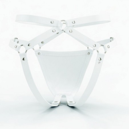 Cueca Sexy Estrutural Especial Jockstrap Ousada Branca Picante sedutora