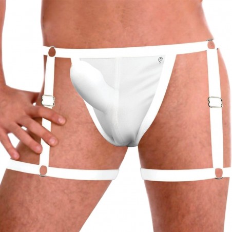 Cueca Jockstrap Sexy Especial Cinta Ousada Branca Picante