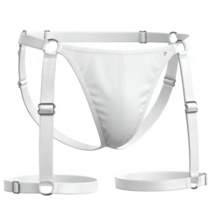 Cueca Jockstrap Sexy Especial Cinta Ousada Branca Picante