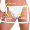 Cueca Jockstrap Sexy Especial Cinta Ousada Branca Picante