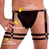 Cueca Jockstrap Sexy Especial 2 Cinta Ousada Preta Picante