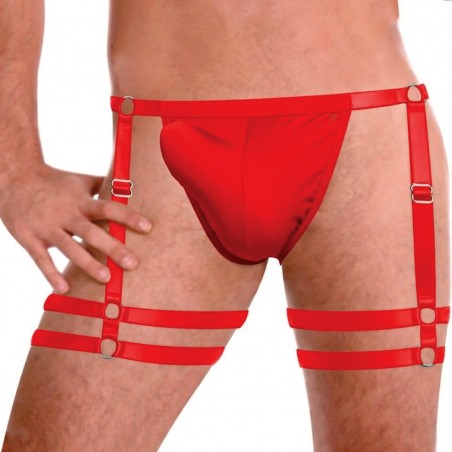 Cueca Jockstrap Sexy Especial 2 Cinta Ousada Vermelho Paixão Picante