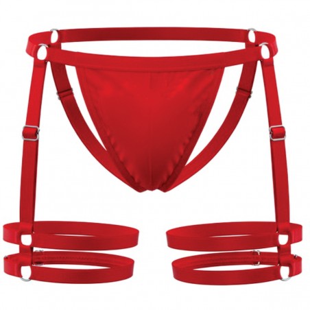 Cueca Jockstrap Sexy Especial 2 Cinta Ousada Vermelho Paixão Picante