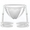 Cueca Jockstrap Sexy Especial 2 Cinta Ousada Branca Picante