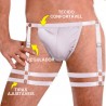 Cueca Jockstrap Sexy Especial 2 Cinta Ousada Branca Picante
