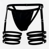 Cueca Jockstrap Sexy Especial 3 Cinta Ousada Preta Picante