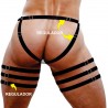Cueca Jockstrap Sexy Especial 3 Cinta Ousada Preta Picante