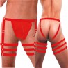 Cueca Jockstrap Sexy Especial 3 Cinta Ousada Vermelha Paixão Picante