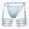Cueca Jockstrap Sexy Especial 3 Cinta Ousada Branca Picante