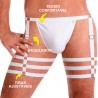 Cueca Jockstrap Sexy Especial 3 Cinta Ousada Branca Picante