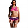 Kit Fantasia Coelhinha Sensual em Pelúcia com Máscara, Algemas e Plug Rabo