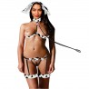 Kit Vaquinha Mimosa Sensual em Pelúcia com Coleira e Plug Rabo