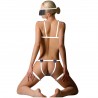 Kit Fantasia Police Sensual com Algemas Plugada
