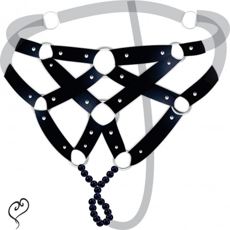 Harness Gladiadora Com Esferas Massageadoras Arreio Tailandes