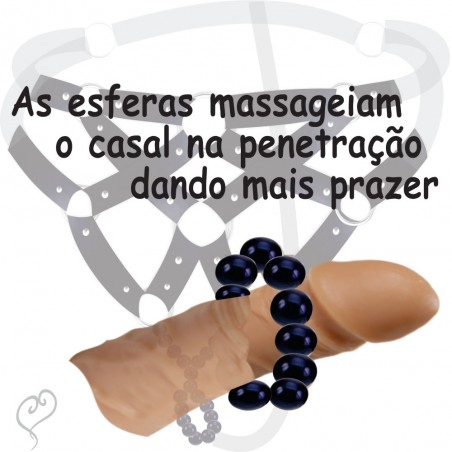 Harness Gladiadora Com Esferas Massageadoras Arreio Tailandes